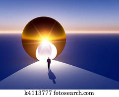 Abstract - Doorway to Golden Opportunity Abstract - Doorway to Golden Opportunity