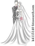 Bride and Groom Bride and Groom