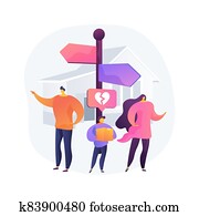 Child custody abstract concept vector illustration. Child custody abstract concept vector illustration.