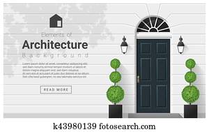 elemente, von, architektur, ,, eingangstür, hintergrund, 15 elemente, von, architektur, ,, eingangstür, hintergrund, 15