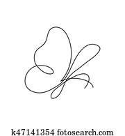 modernes, kontinuierlich, linie, butterfly., eins, zeichnung, von, insekt, form, für, logo, karte, spruchbaender modernes, kontinuierlich, linie, butterfly., eins, zeichnung, von, insekt, form, für, logo, karte, spruchbaender