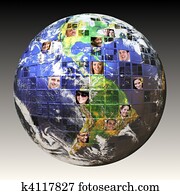 red global, de, gente