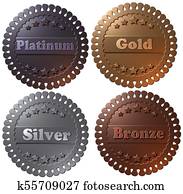 Platinum Medal Stock Illustrations Our Top 98 Platinum Medal 