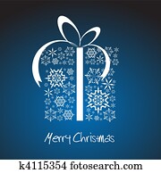 Stylized Christmas present box