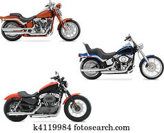 Three vector illustrations of moto Three vector illustrations of moto