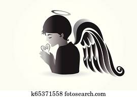 מלאך מתפלל, לוגו, וקטור