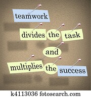 שיתוף פעולה, חולק, ה, משימה, ו, multiplies, ה, הצלחה