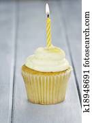 Cupcake with One Candle Cupcake with One Candle