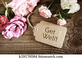 Get well message with roses Get well message with roses