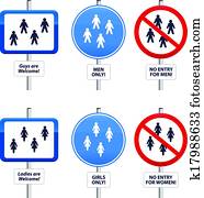 Signs Men and Women