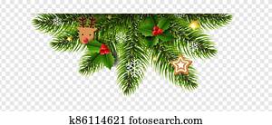 חג המולד, גירלנדה, ו, כדור של חג ההמולד, שקוף, רקע