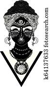 African voodoo woman African voodoo woman