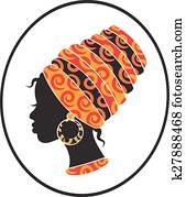 African women face in the frame African women face in the frame