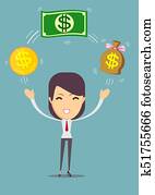 financial advisor. vector