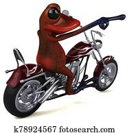 Fun frog - 3D Illustration Fun frog - 3D Illustration