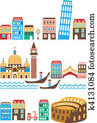 Italian landmarks Italian landmarks