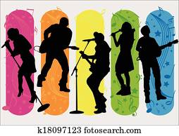 Singer Silhouette Singer Silhouette