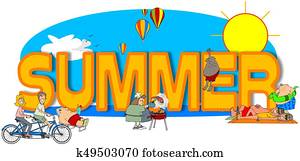 The word Summer The word Summer