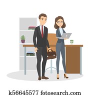 versammlung, an, büro.