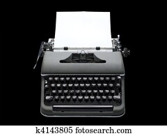 Antique portable typewriter