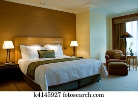 Bedroom of a elegant 5 star hotel Bedroom of a elegant 5 star hotel