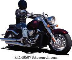 biker., וקטור, דוגמה