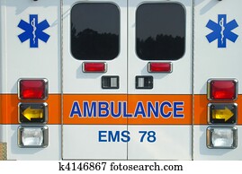 costas, de, ambulância