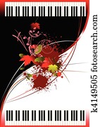 Cover for brochure with Two Pianos Cover for brochure with Two Pianos