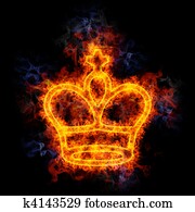 Fiery Chess king. Fiery Chess king.