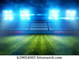 futebol, estádio, luzes