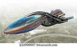 Futuristic military spacecraft Futuristic military spacecraft