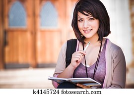 gemischtrassig, student