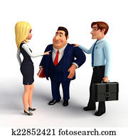 Group business people in office.