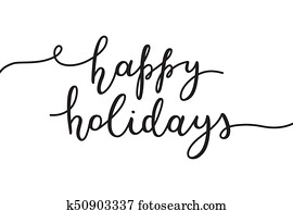 happy holidays lettering happy holidays lettering