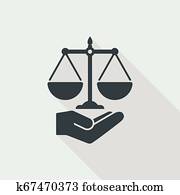 Legal services symbol concept Legal services symbol concept