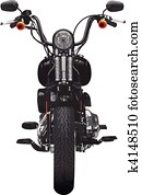 Motorcycle frontal view Motorcycle frontal view