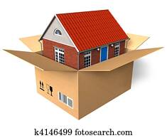 New house in box New house in box