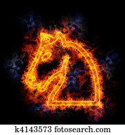 火熱, 國際象棋, knight.