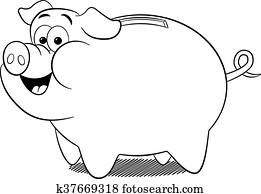 cartoon piggy bank cartoon piggy bank