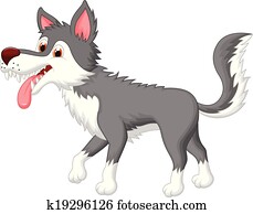 Cute wolf cartoon Cute wolf cartoon