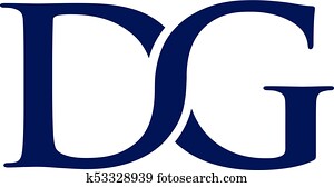 DG, letra, logotipo, desenho, vetorial