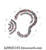 group people shape ear group people shape ear