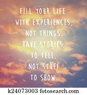 Inspirational motivation quote on cloud and sky background Inspirational motivation quote on cloud and sky background