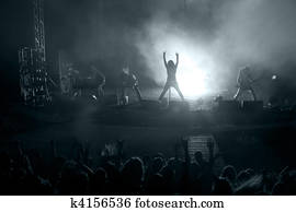 Scene from rock concert Scene from rock concert