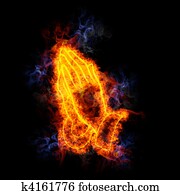 Fiery praying hands. Fiery praying hands.
