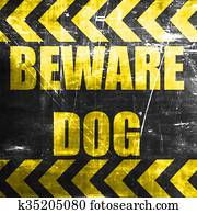 vorsicht hund zeichen
