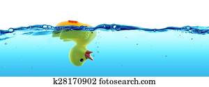 duck drowned - failure concept duck drowned - failure concept