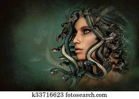 Medusa, 3d CG Medusa, 3d CG