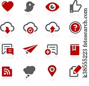 social, compartilhar, e, comunicações