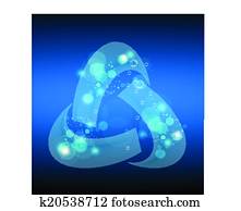 Abstract teamwork business logo